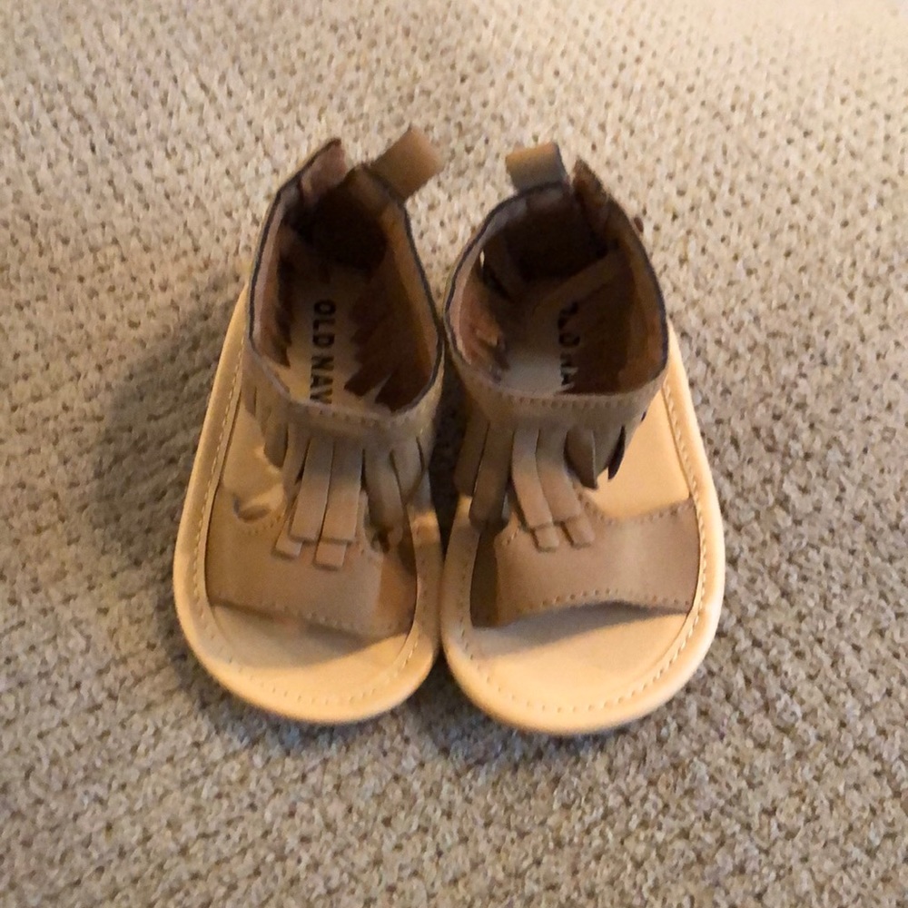 Infant girls fringe sandals